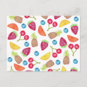 Juicy Waterverf Hand Painted Fruit Pattern Briefkaart (Voorkant)