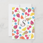 Juicy Waterverf Hand Painted Fruit Pattern Kaart (Achterkant)