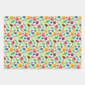 Juimekleurige vruchten inpakpapier vel (Voorkant 3)