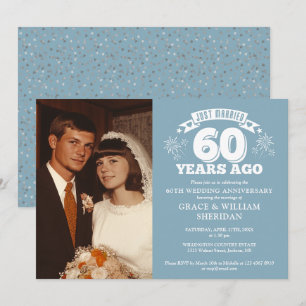 Juist getrouwd 60ste huwelijksjubileum foto kaart
