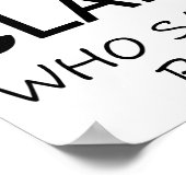 Juist Mind Bass Clarinet Poster (Hoek)