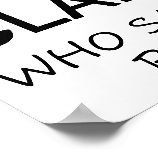 Juist Mind Bass Clarinet Poster (Hoek)