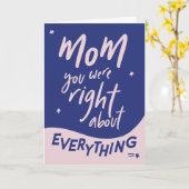 Juist over alles wat Moederdag Kaart (Gele Bloem)