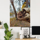 Juist positie van verval en leven poster (Thuiskantoor)