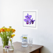 Juist Silver Paars Orchid Group Print Poster (Laag (Keuken))