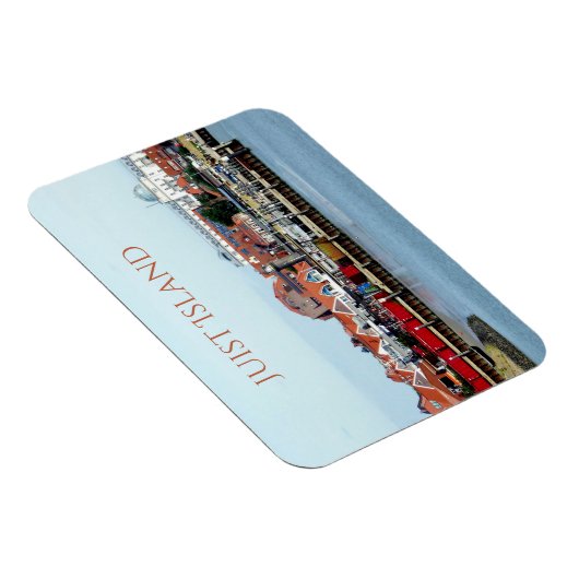 Juist Stad en Haven, Juist Eiland, Oost-Friesland Magneet (Rechterzijde)