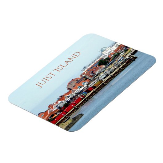 Juist Stad en Haven, Juist Eiland, Oost-Friesland Magneet (Linkerzijde)