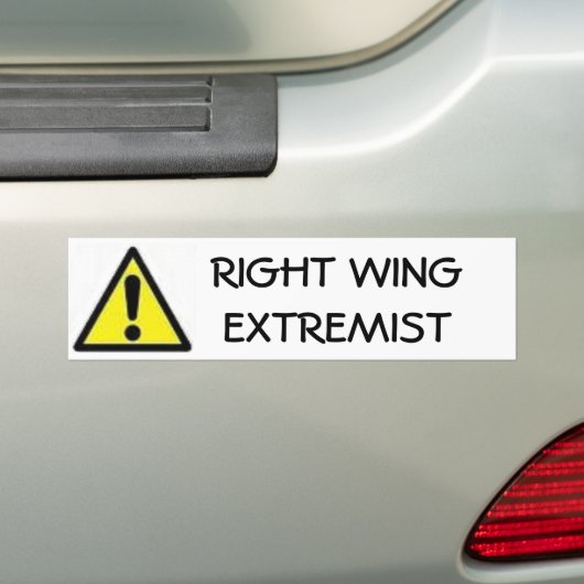 Juist Wing Extremist Bumpersticker (Op auto)