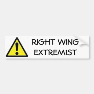 Juist Wing Extremist Bumpersticker