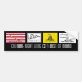 Juist Wing Extremist Bumpersticker (Voorkant)