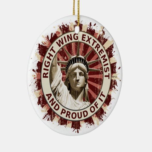 Juist Wing Extremist Keramisch Ornament (Rechts)