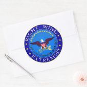 Juist Wing Extremist Ronde Sticker (Envelop)