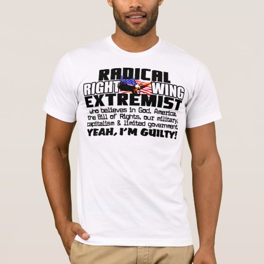 Juist Wing Extremist! T-shirt (Voorkant)