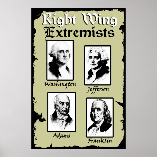 Juist Wing Extremisten! Poster (Voorkant)