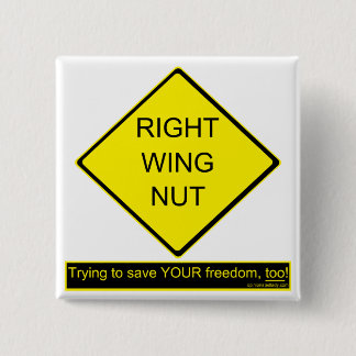 Juist Wing Nut Vierkante Button 5,1 Cm