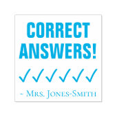 "JUISTE ANTWOORDEN!" Rubberstempel Zelfinktende Stempel (Design)