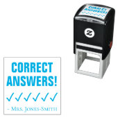 "JUISTE ANTWOORDEN!" Rubberstempel Zelfinktende Stempel (In situ)