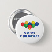 Juiste bewegingsruimte ronde button 5,7 cm (Voorkant /achterkant)