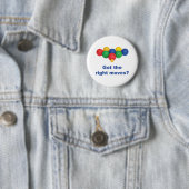 Juiste bewegingsruimte ronde button 5,7 cm (In situ)