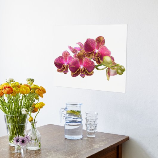 Juiste Folie-accessoires op Red Orchids Print Post (Laag (Keuken))