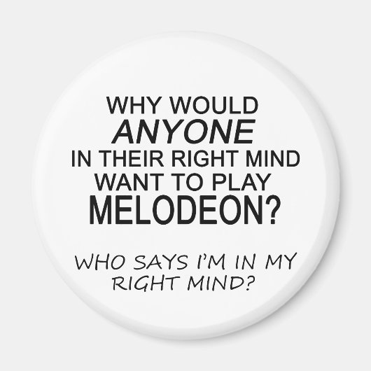 Juiste geest Melodeon Magneet (Voorkant)