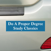 Juiste graad bumpersticker (Op auto)