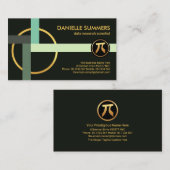 Juiste hoek Wiskundige vormen Visitekaartje (Voorkant / Achterkant)