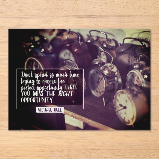 Juiste kans acryl uitnodigingen (Voorkant)