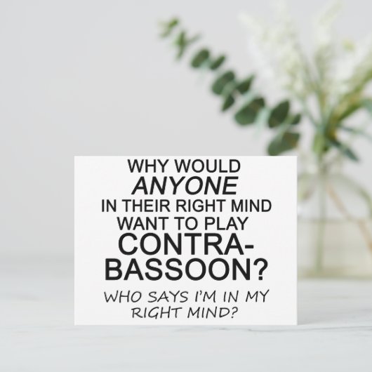 Juiste mening briefkaart (Staand voorkant)