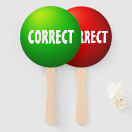 Juiste Onjuiste Quiz Paddle Bord Handwaaier