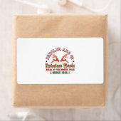 Juiste rendierbehandelingen met kerstcadeau etiket (Insitu)