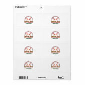 Juiste rendierbehandelingen met kerstcadeau etiket (Full Sheet)