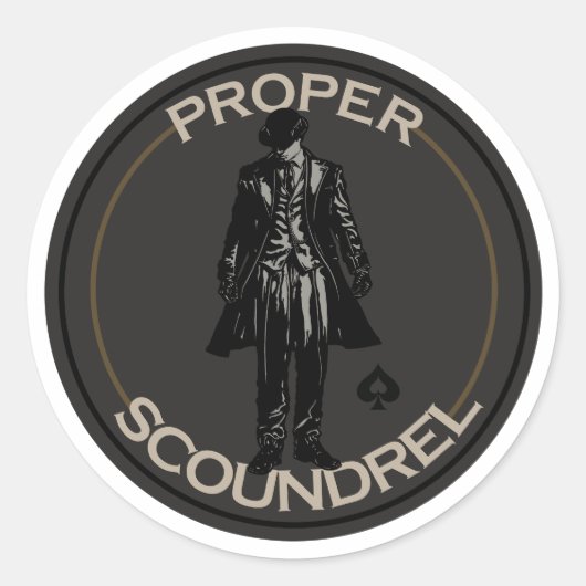 Juiste Scoundrel sticker (Voorkant)