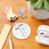 Juiste verkeerde illustratie Sleutelhanger