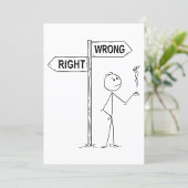 Juiste Verkeerde Uitnodiging van de Illustratie