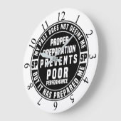 Juiste voorbereiding voorkomt slechte prestaties grote klok (Hoek)