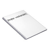 Juiste woensdag Notitieboek (Rechterzijde)