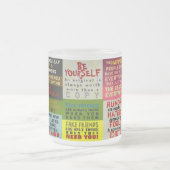 JUISTE WOORDEN ~ Frosted Glass Mok / TRUISM (Center)