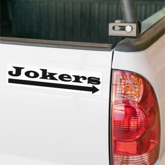 Juiste woordvoerders bumpersticker (Op Truck)