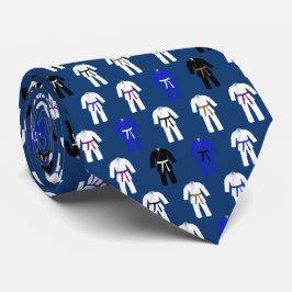 Jujitsu Jiu Jitsu Gi Pattern Stropdas