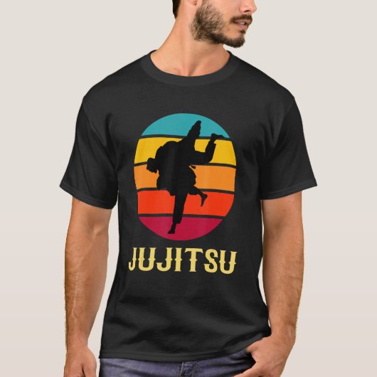 Jujitsu  zondagse stijl van de krijgskunst t-shirt (Voorkant)