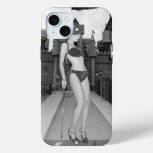 JuJu Roos Miniatuur Golf iPhone 15 Mini Hoesje