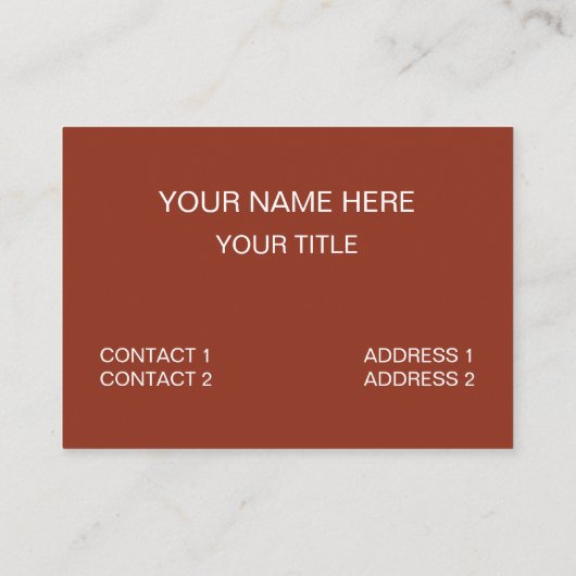 Jujube Fruit  Visitekaartje (Achterkant)