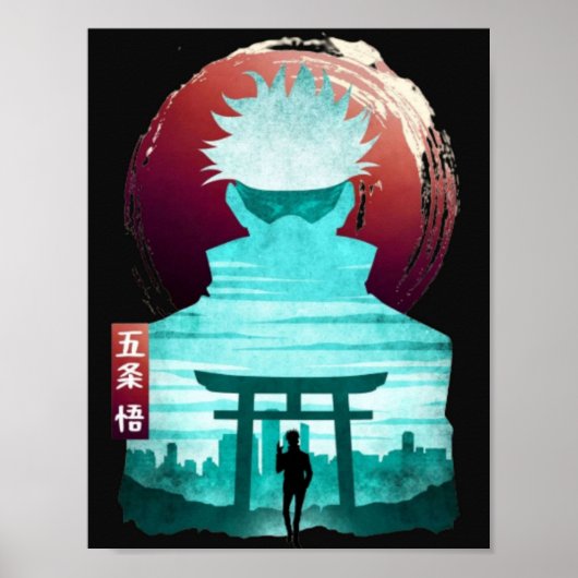 jujutsu kaisen anime kawaii sukuna gojo satoru poster (Voorkant)