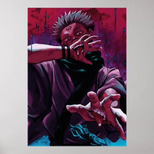 jujutsu kaisen anime poster (Voorkant)