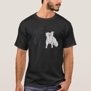 Jujutsu Kaisen Megumi"S Wolves Black&Amp; White T-shirt