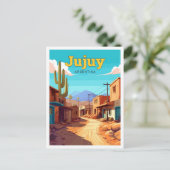 Jujuy Argentina Travel Illustratie Briefkaart (Staand voorkant)
