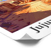 Jujuy Argentina Travel Illustratie Poster (Hoek)