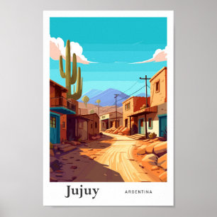 Jujuy Argentina Travel  Illustratie Poster