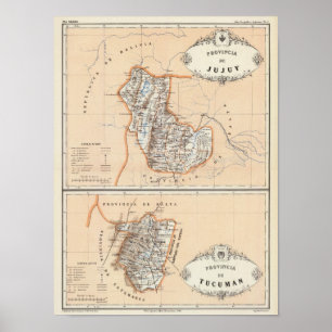 Jujuy en Tucuman, Argentinië Poster